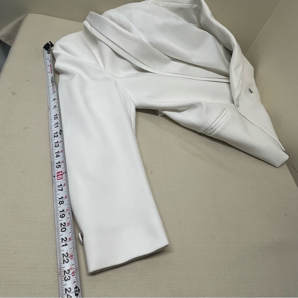 Oscar De La Renta Formal Double Breasted White Blazer - Picture 13 of 16